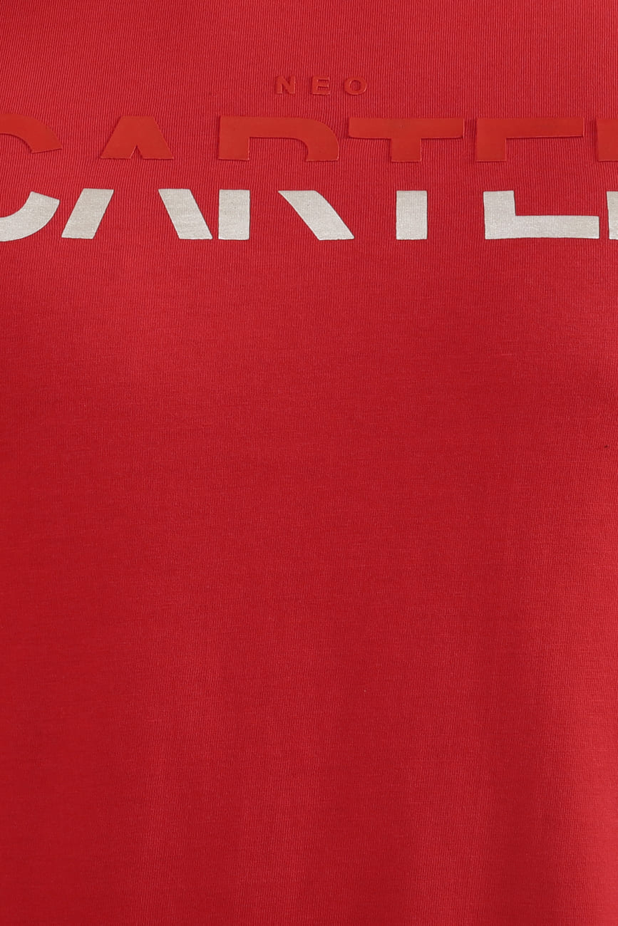 JUSTIN Single Jersey 100% Cotton T-Shirt – Classic Red