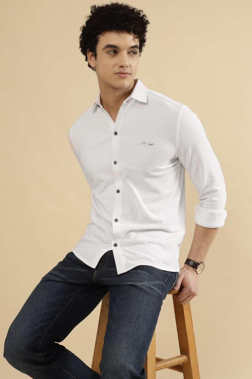 BOLT Pique 60% COTTON – White