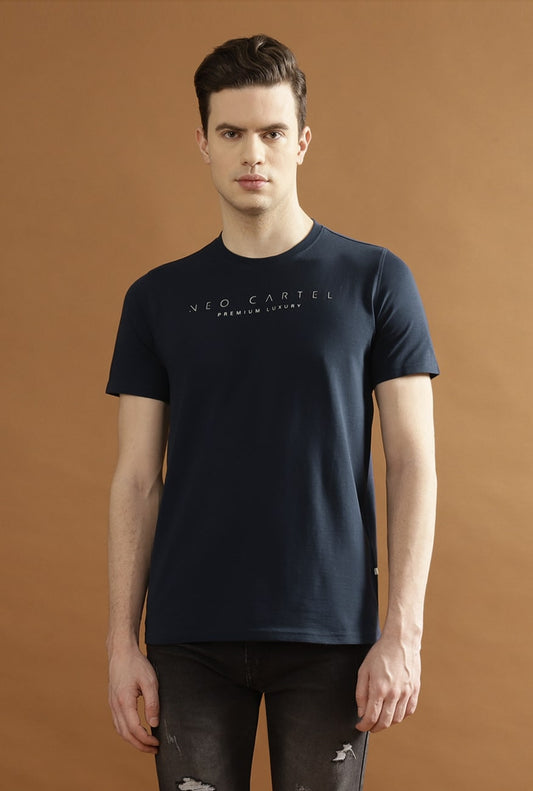 Jericho Single Jersey 100% Cotton T-Shirt – Navy