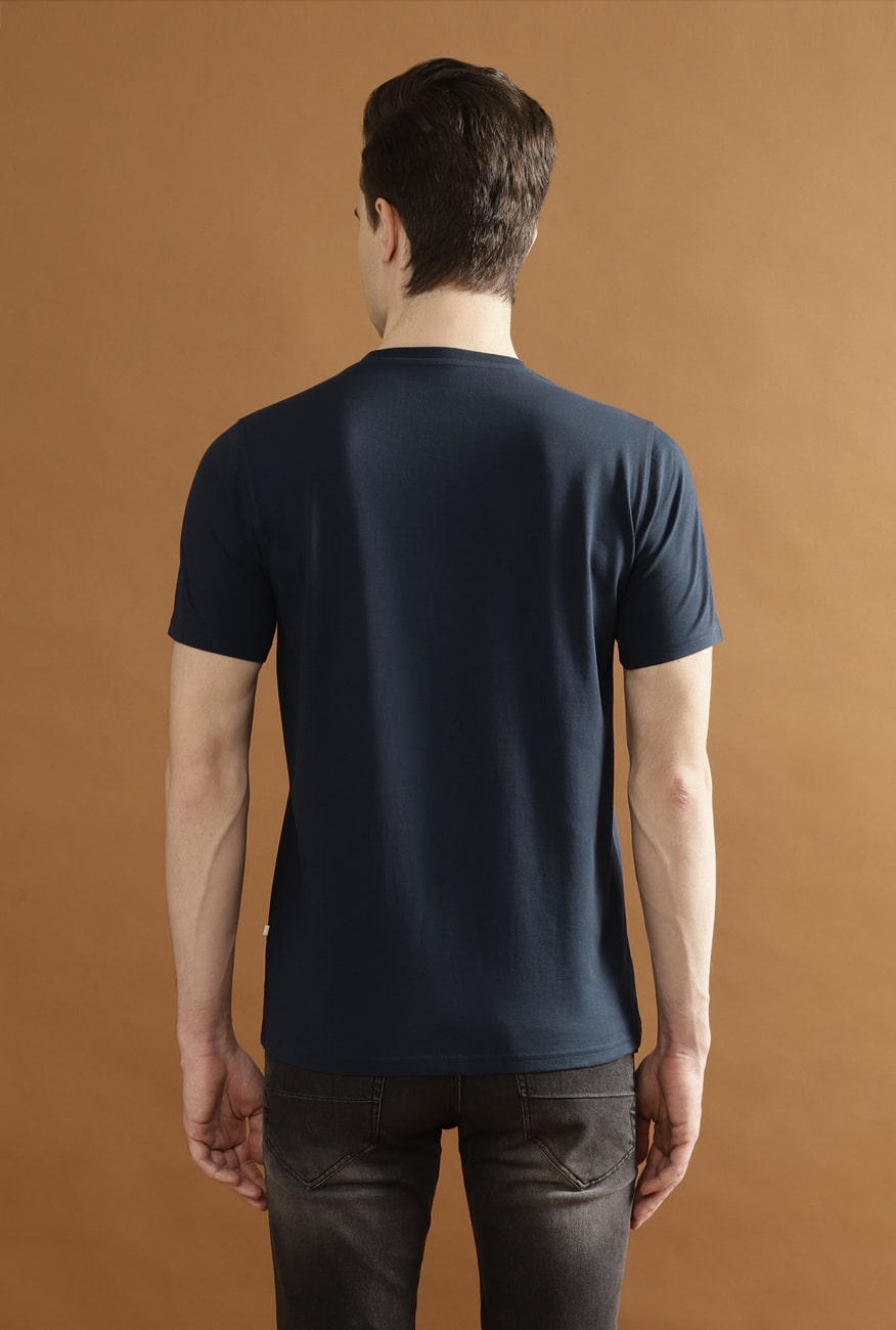 Jericho Single Jersey 100% Cotton T-Shirt – Navy