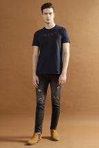 Jericho Single Jersey 100% Cotton T-Shirt – Navy