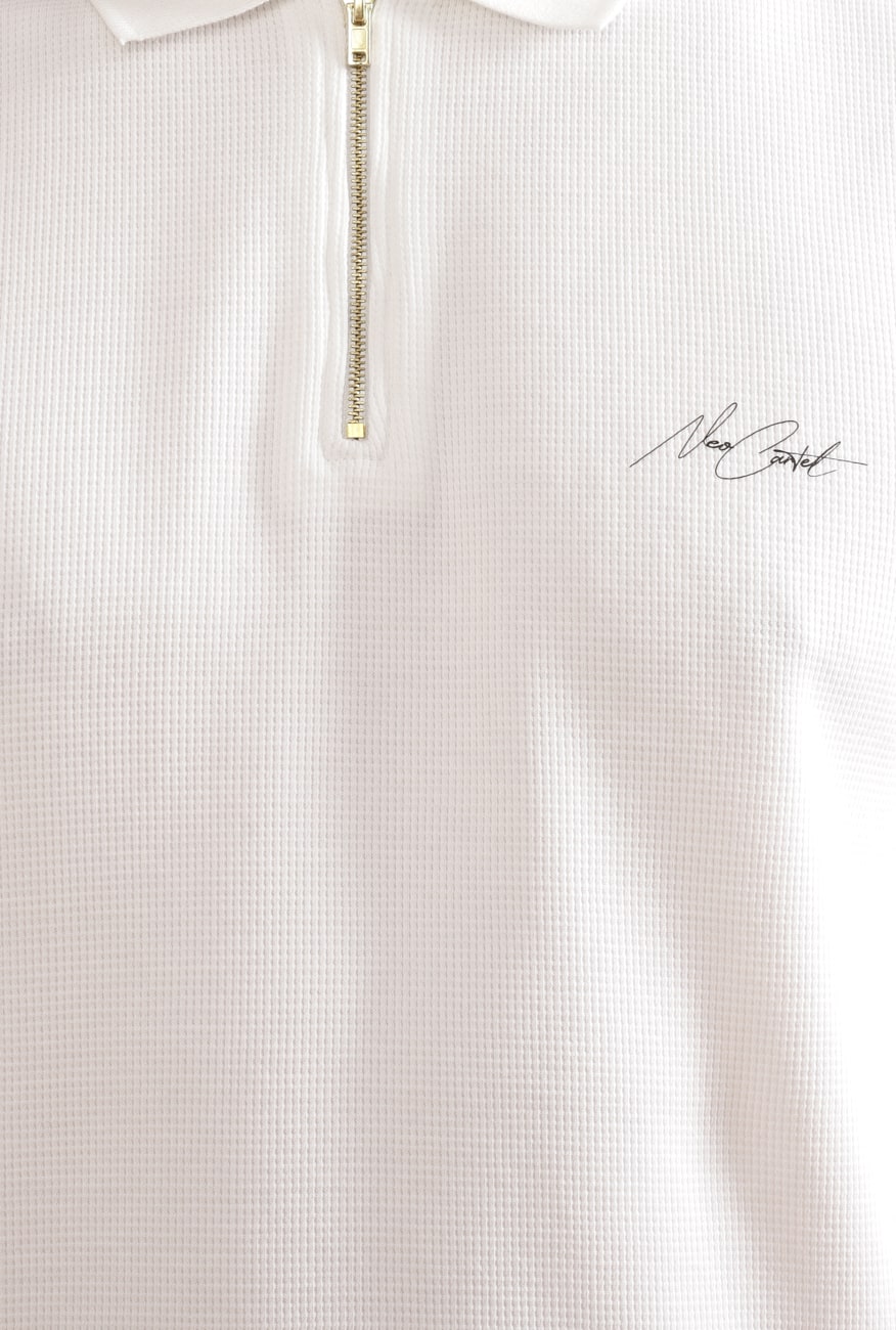ZORO Waffle 100% COTTON T-Shirt – WHITE