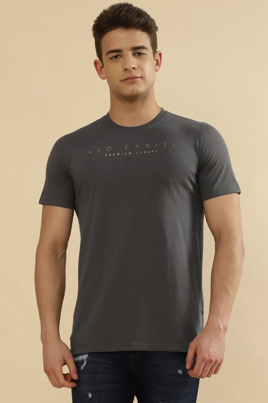 Jericho Single Jersey 100% Cotton T-Shirt – Elephant Grey