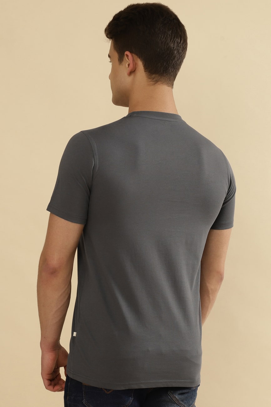 Jericho Single Jersey 100% Cotton T-Shirt – Elephant Grey