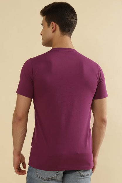 Jericho Single Jersey 100% Cotton T-Shirt – Purple