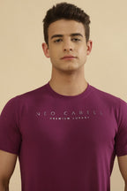 Jericho Single Jersey 100% Cotton T-Shirt – Purple