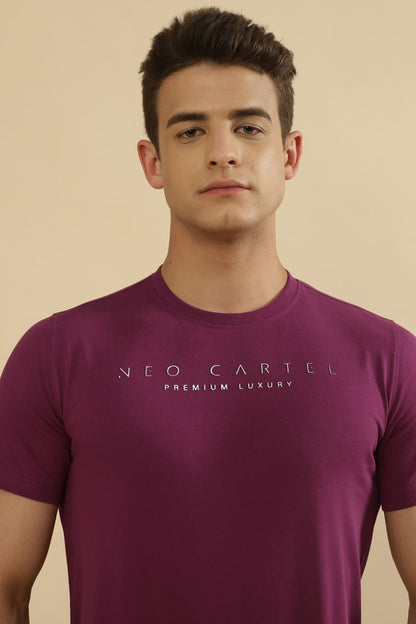 Jericho Single Jersey 100% Cotton T-Shirt – Purple