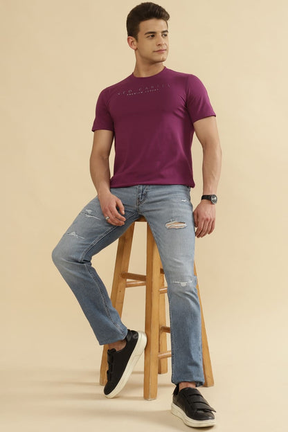 Jericho Single Jersey 100% Cotton T-Shirt – Purple