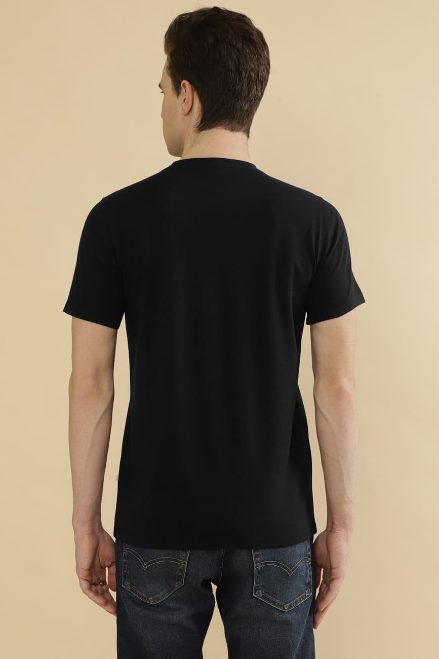 Jericho Single Jersey 100% Cotton T-Shirt – Black