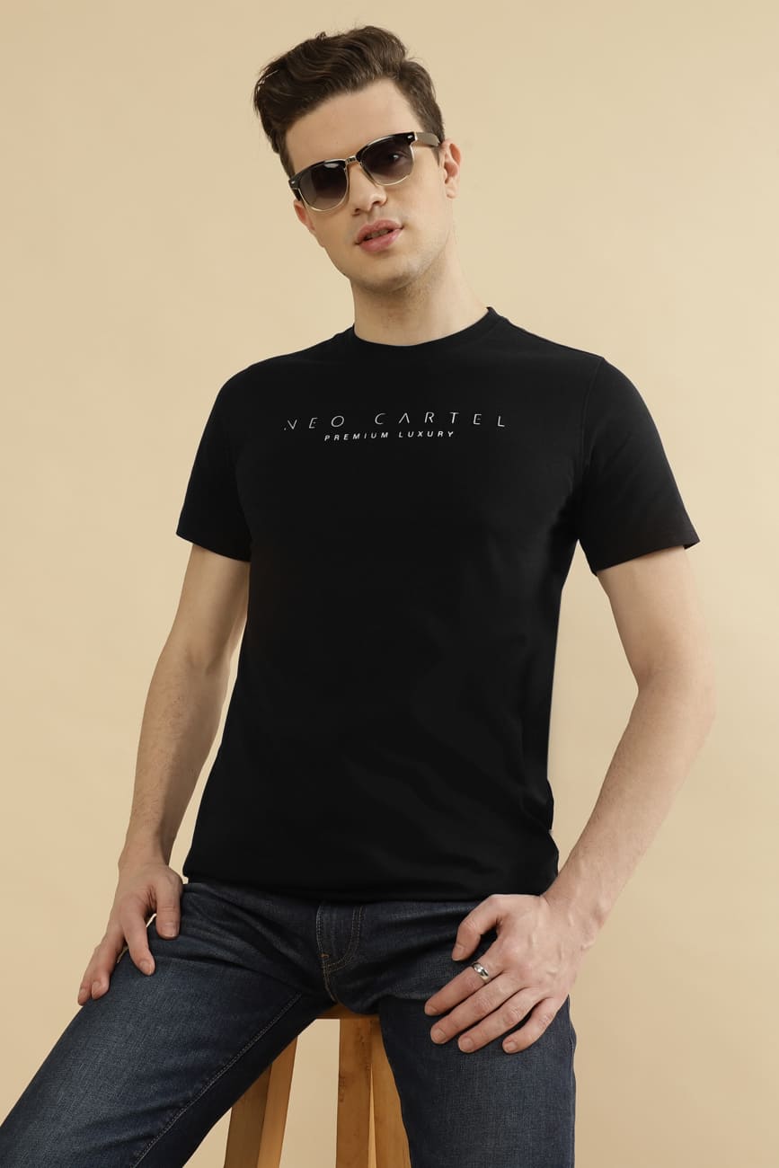 Jericho Single Jersey 100% Cotton T-Shirt – Black