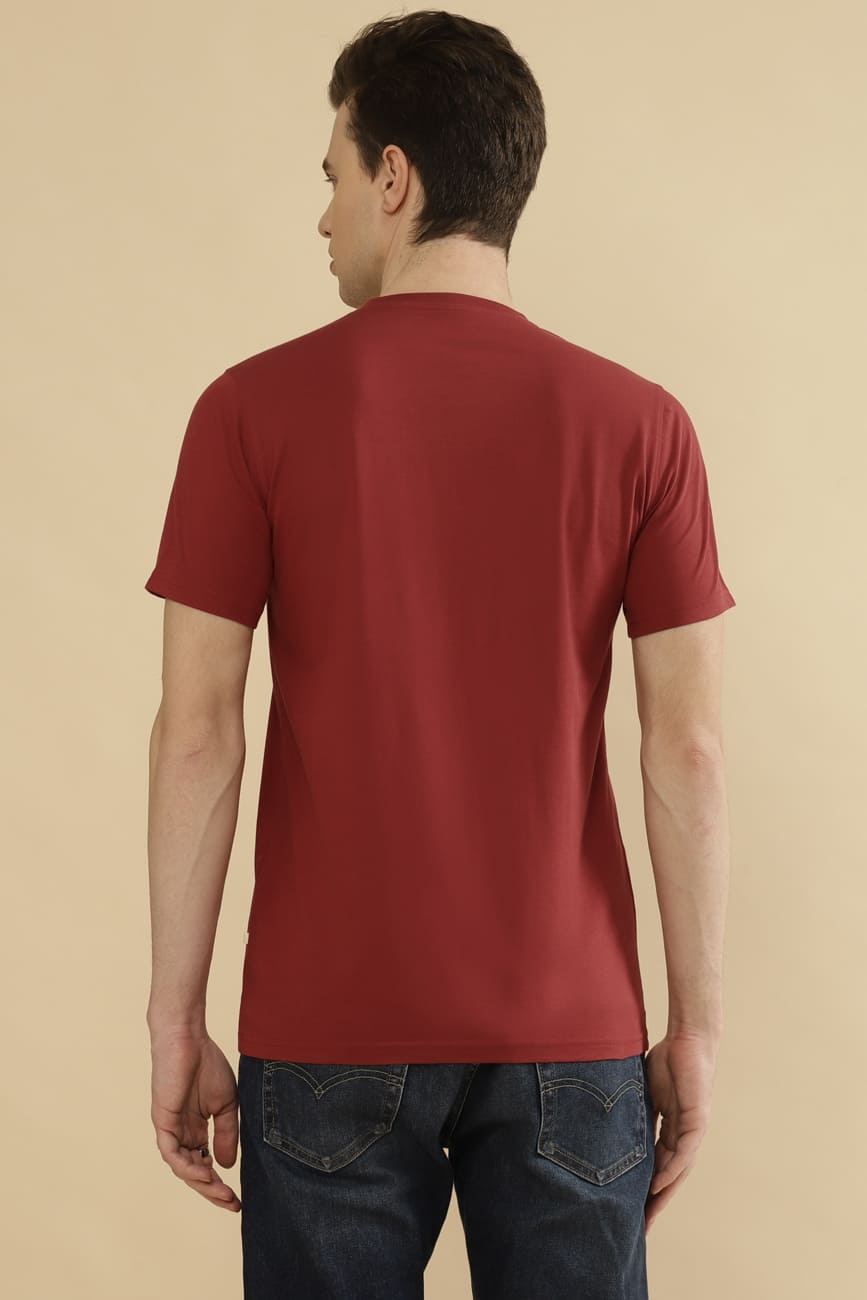 Jericho Single Jersey 100% Cotton T-Shirt – Roof Red