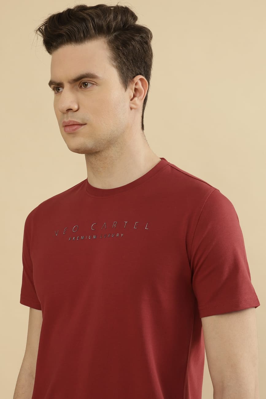 Jericho Single Jersey 100% Cotton T-Shirt – Roof Red