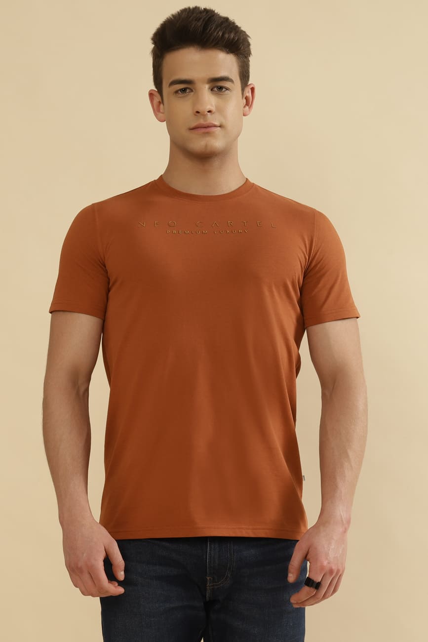 Jericho Single Jersey 100% Cotton T-Shirt – Teracota