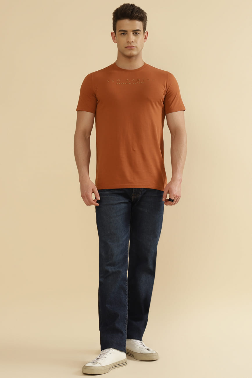 Jericho Single Jersey 100% Cotton T-Shirt – Teracota