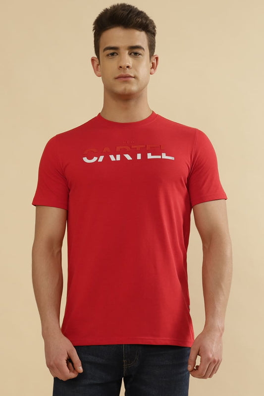 JUSTIN Single Jersey 100% Cotton T-Shirt – Classic Red