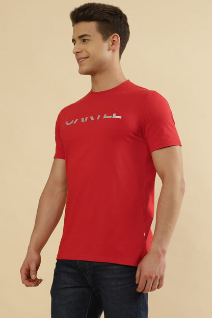 JUSTIN Single Jersey 100% Cotton T-Shirt – Classic Red