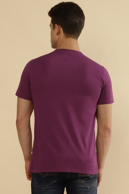 BULLSEYE Single Jersey 100% Cotton T-Shirt – Purple