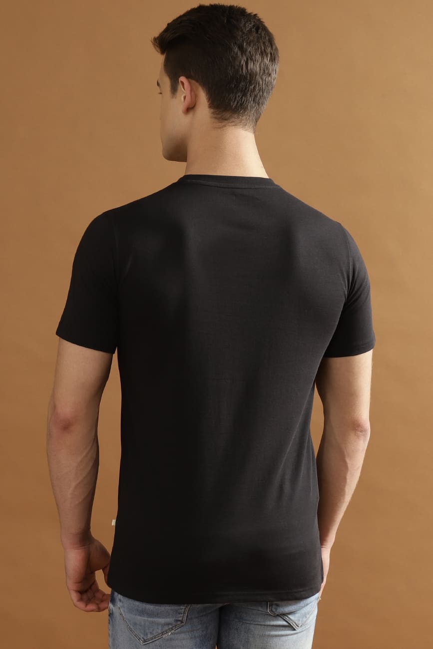 HORNBILL Single Jersey 100% Cotton T-Shirt – Black