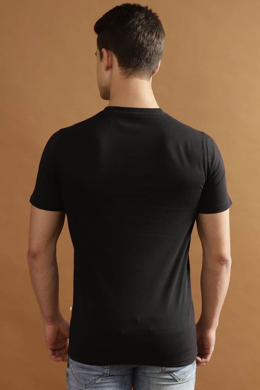 MARK Single Jersey 100% Cotton T-Shirt – Black