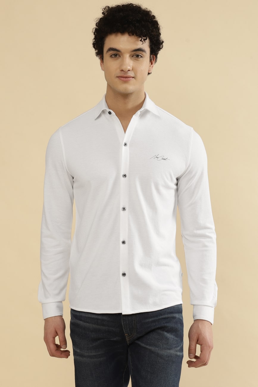 BOLT Pique 60% COTTON – White