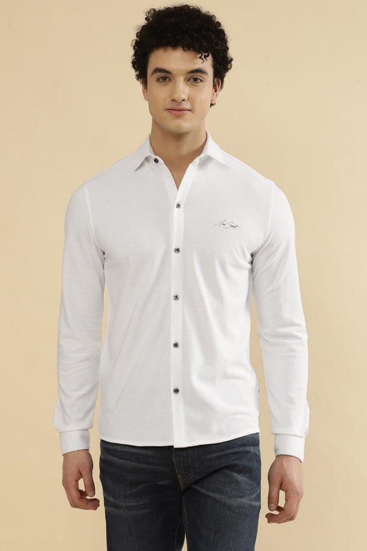 BOLT Pique 60% COTTON – White