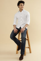 BOLT Pique 60% COTTON – White