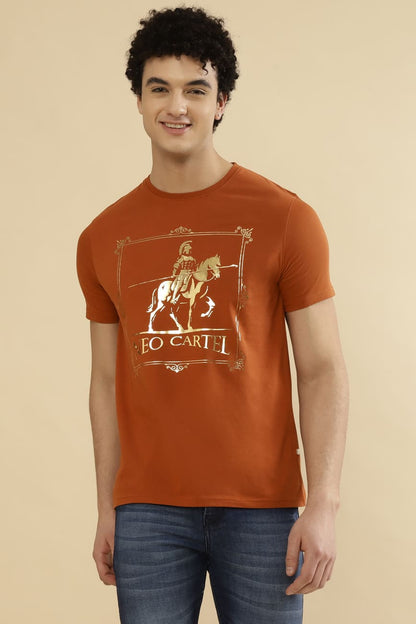 GOTHAM Single Jersey 100% Cotton T-Shirt – Terracotta