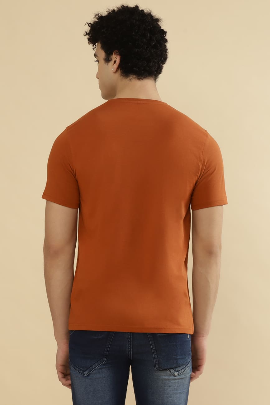 GOTHAM Single Jersey 100% Cotton T-Shirt – Terracotta