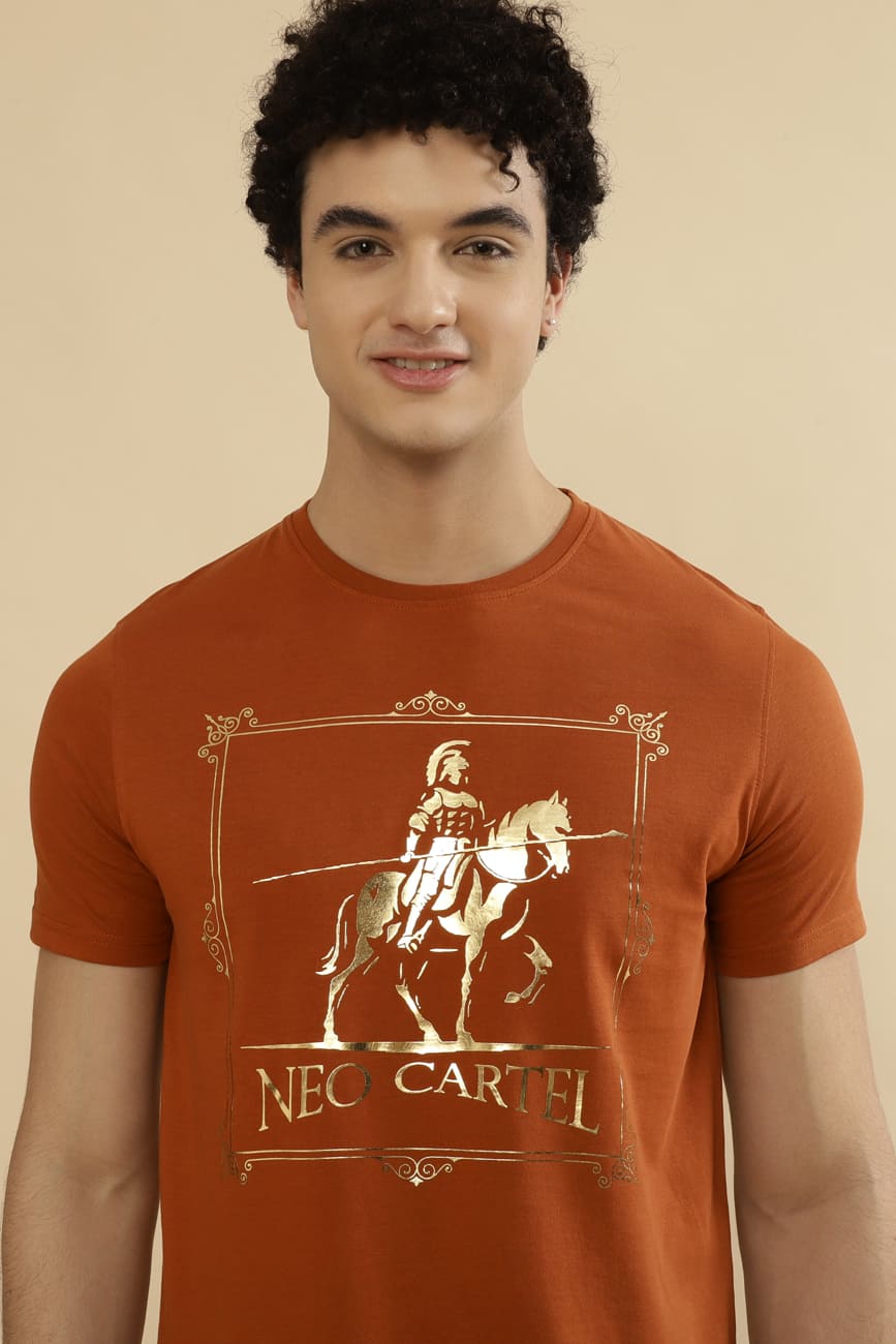 GOTHAM Single Jersey 100% Cotton T-Shirt – Terracotta