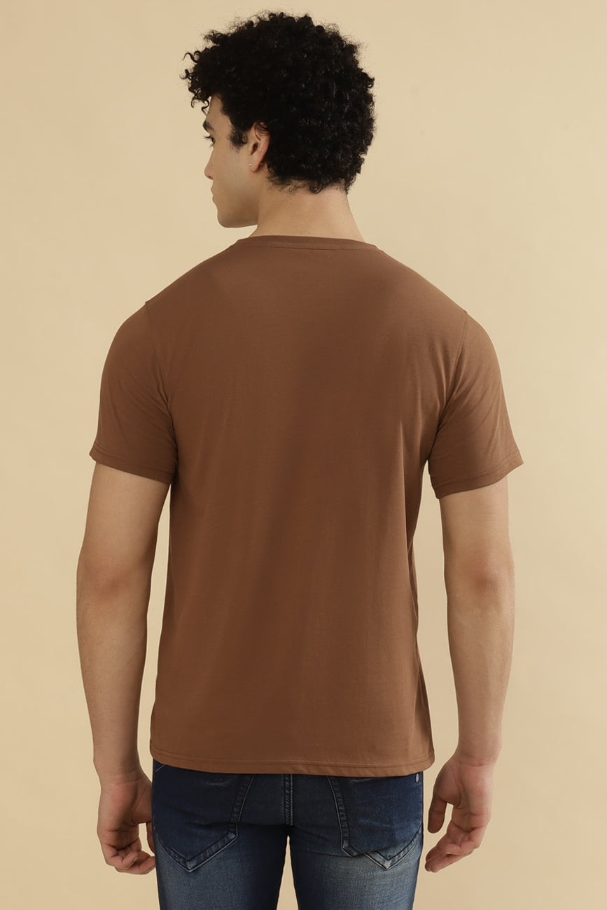 GOTHAM Single Jersey 100% Cotton T-Shirt – Taupe