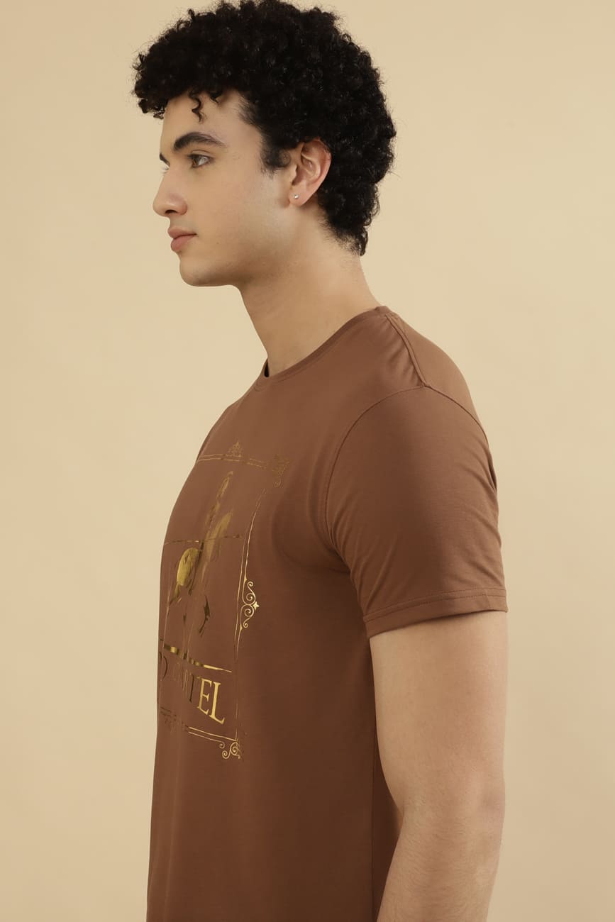 GOTHAM Single Jersey 100% Cotton T-Shirt – Taupe