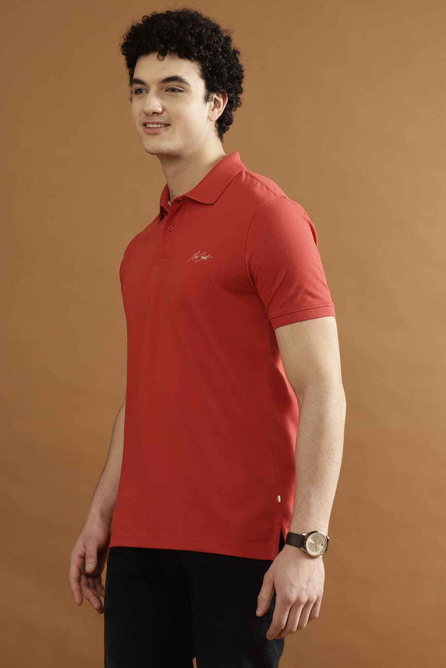 CRUZ Pique 100% COTTON T-Shirt – CLASSIC RED