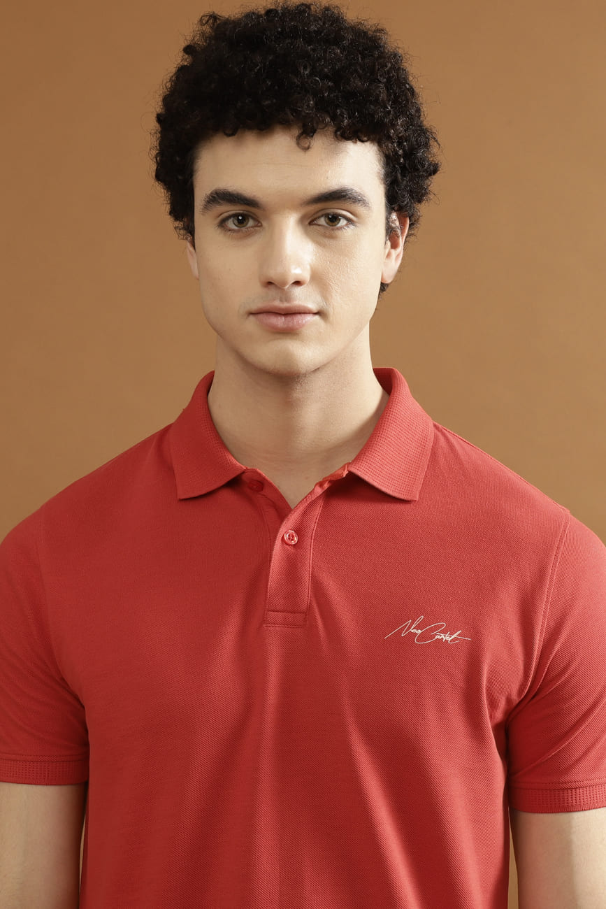 CRUZ Pique 100% COTTON T-Shirt – CLASSIC RED