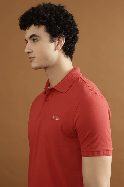 CRUZ Pique 100% COTTON T-Shirt – CLASSIC RED