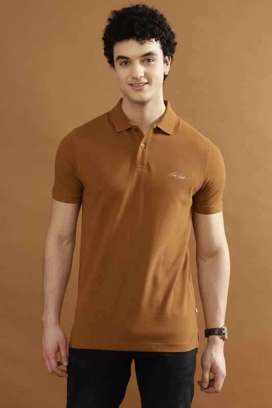 CRUZ Pique 100% COTTON T-Shirt – TOBACO