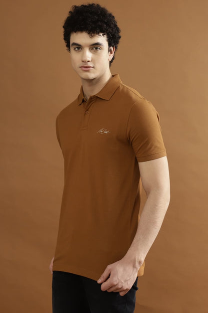 CRUZ Pique 100% COTTON T-Shirt – TOBACO