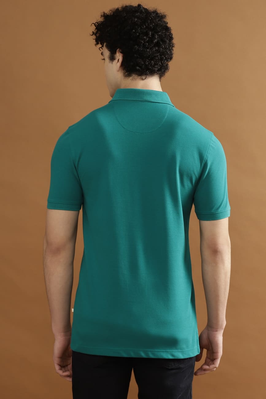 CRUZ Pique 100% COTTON T-Shirt – TEAL