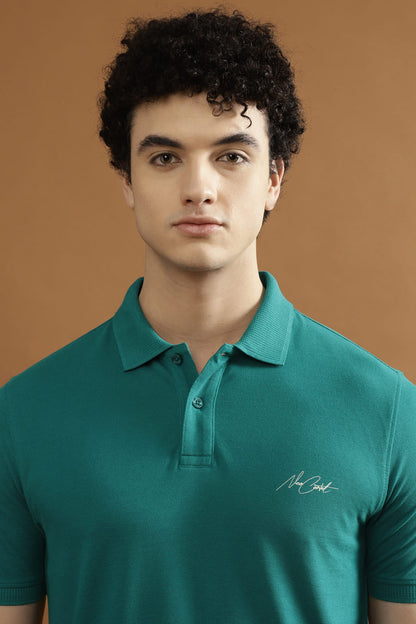 CRUZ Pique 100% COTTON T-Shirt – TEAL