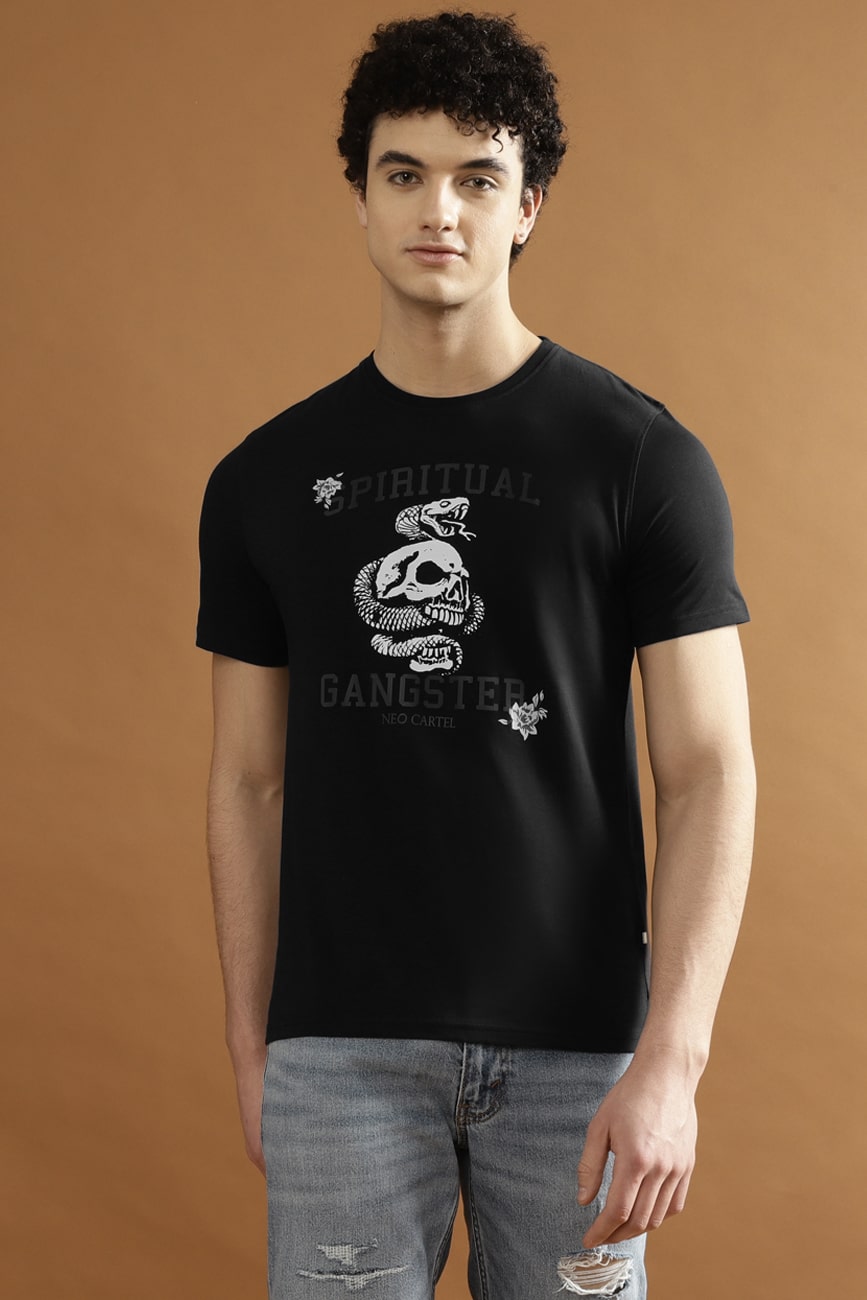 ZENSKY Single Jersey 100% Cotton T-Shirt – Black