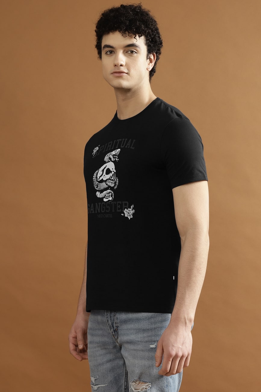 ZENSKY Single Jersey 100% Cotton T-Shirt – Black