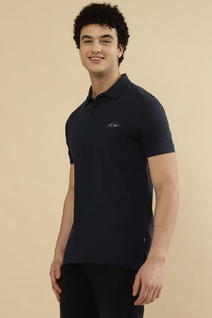 CRUZ Pique 100% COTTON T-Shirt – NAVY