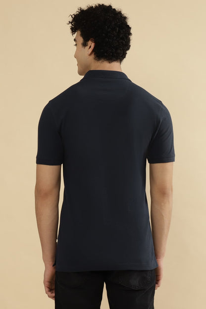 CRUZ Pique 100% COTTON T-Shirt – NAVY