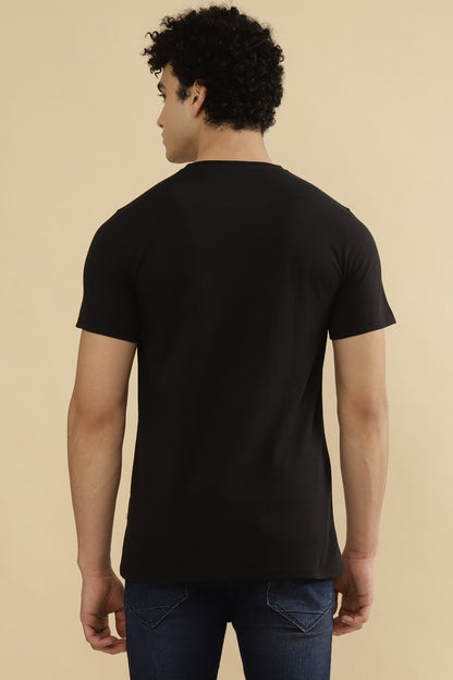 ZEUS Single Jersey 100% Cotton T-Shirt – Black