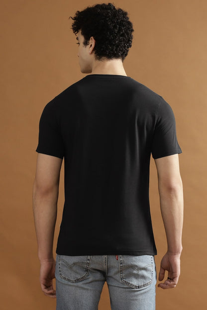 SPIN Single Jersey 100% Cotton T-Shirt – Black – Black