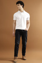 CRUZ Pique 100% COTTON T-Shirt – White